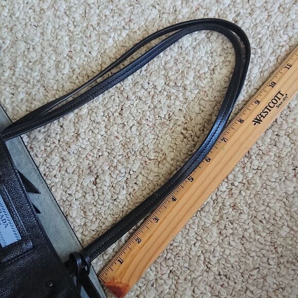 Prada Glace Calf Black Etiquette Fringe Leather tote bag - Picture 7 of 16